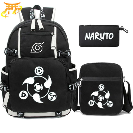 All Sharingan Plecak z Piórnikiem i Torbą - Naruto Shippuden™