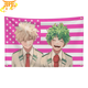 Bakugo & Midoriya Uśmiechy Bohaterów Flaga - My Hero Academia™