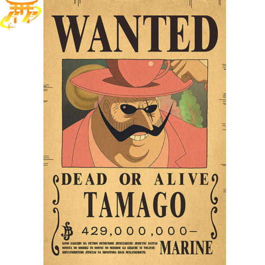 Baron Tamago Wanted Plakat - One Piece™