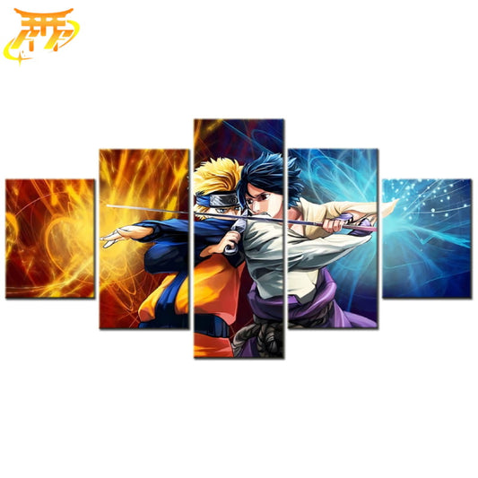 Bitwa Naruto i Sasuke Obraz w Ramie - Naruto Shippuden™