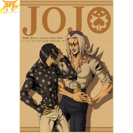 Bruno Bucciarati x Abbacchio Plakat - Jojo's Bizarre Adventure™