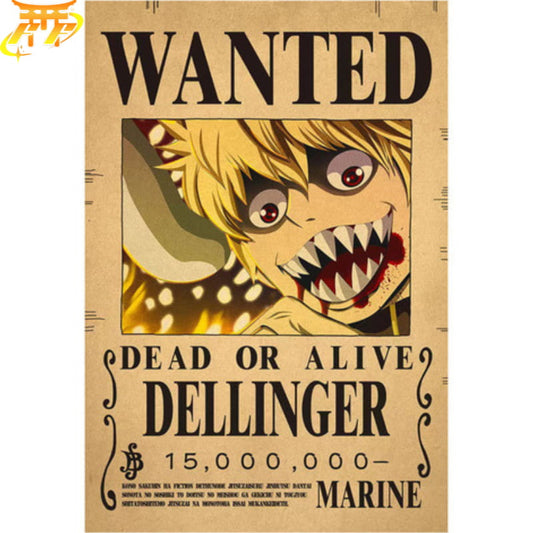 Dellinger Poszukiwany Plakat - One Piece™