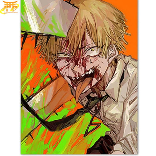 Denji Szaleństwo Plakat - Chainsaw Man™