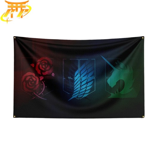 Emblematy Trzech Brygad Flaga - Attack on Titan™