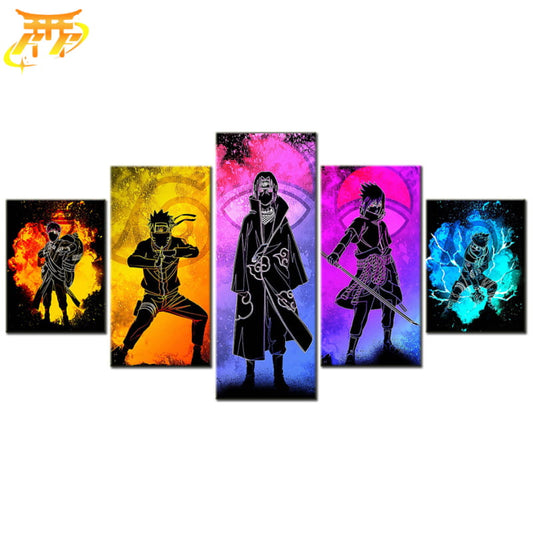 Gaara & Naruto & Itachi & Sasuke Obraz w Ramie - Naruto Shippuden™