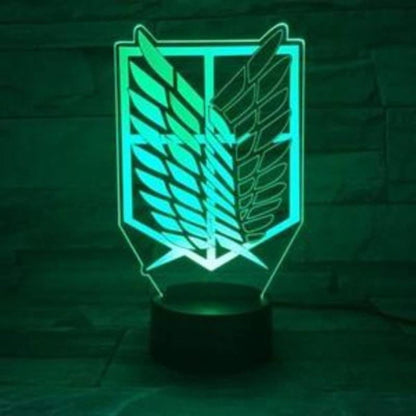 Godło Brygady Zwiadowców Lampka LED - Attack on Titan™