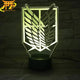 Godło Brygady Zwiadowców Lampka LED - Attack on Titan™