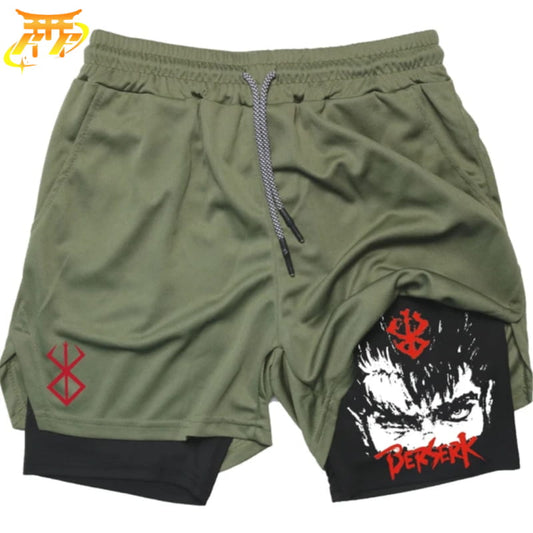 Guts Khaki i Czarny Spodenki - Berserk™