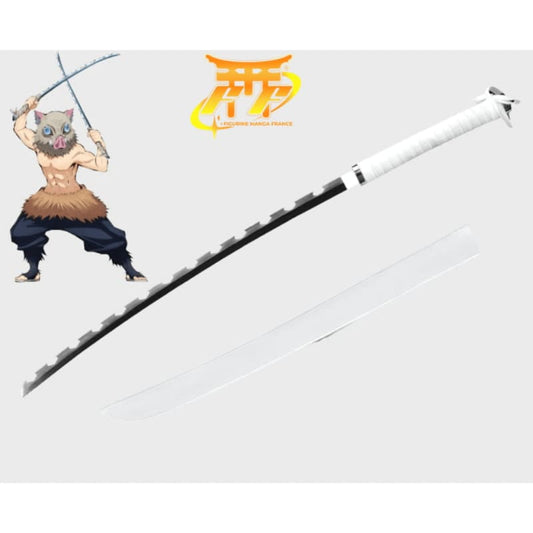 Inosuke Hashibira Szary Indygo Katana - Demon Slayer™