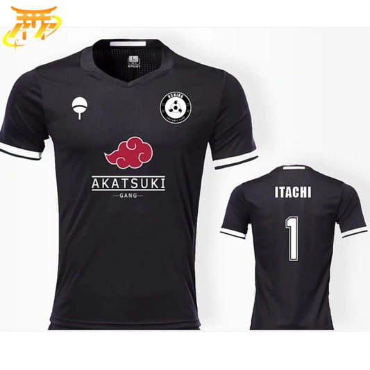 Itachi Uchiwa Czarny Koszulka Piłkarska - Naruto Shipudden™