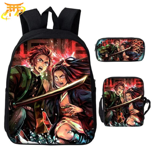 Kamado Plecak z Piórnikiem i Torbą - Demon Slayer™