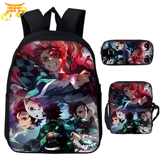 Kamado Tanjiro Plecak z Piórnikiem i Torbą - Demon Slayer™
