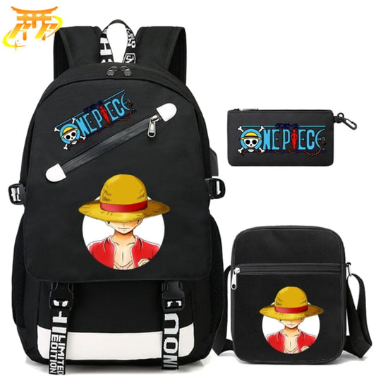 Luffy Chapeau de Paille Plecak z Piórnikiem i Torebką - One Piece™