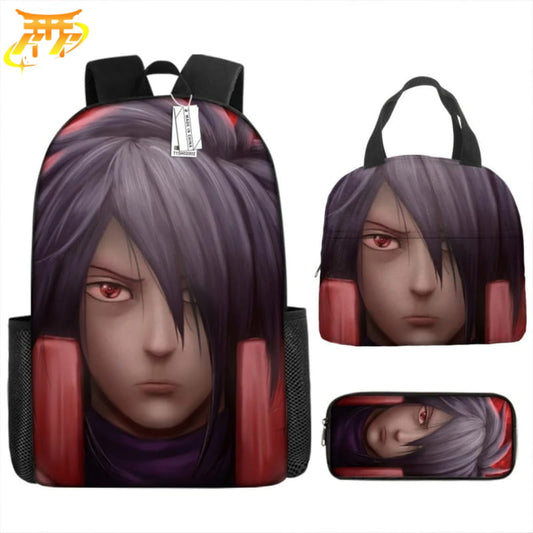 Madara Uchiwa Plecak + Piórnik + Torba - Naruto Shippuden™