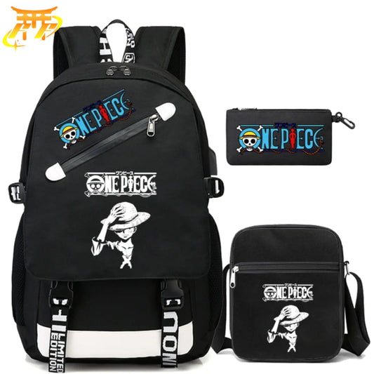 Monkey D. Luffy Plecak z Piórnikiem i Torbą - One Piece™