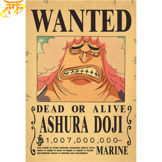 Poszukiwany Ashura Doji Plakat - One Piece™