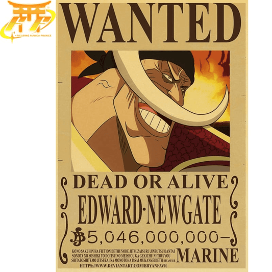 Poszukiwany Barbe Blanche Plakat - One Piece™
