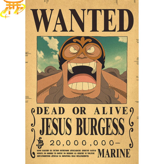 Poszukiwany Burgess Plakat - One Piece™