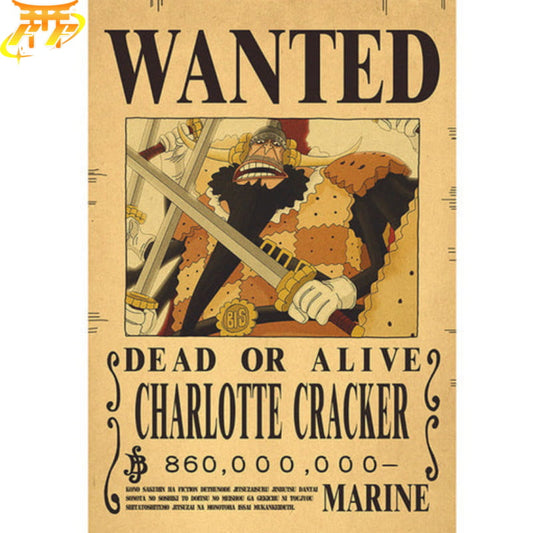 Poszukiwany Cracker Plakat - One Piece™