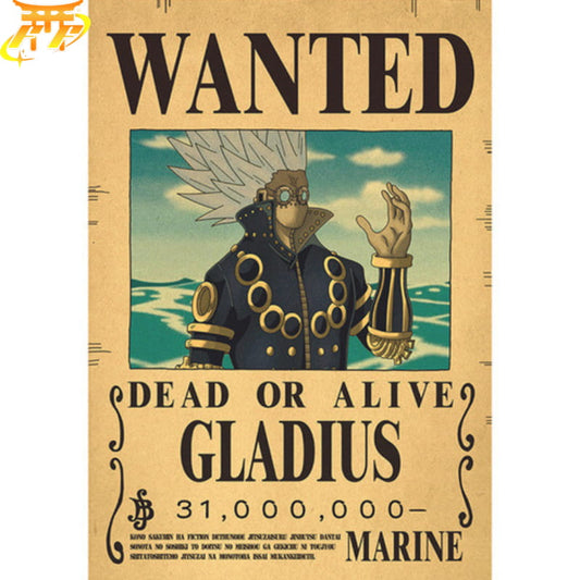 Poszukiwany Gladius Plakat - One Piece™