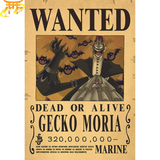Poszukiwany Moria Plakat - One Piece™