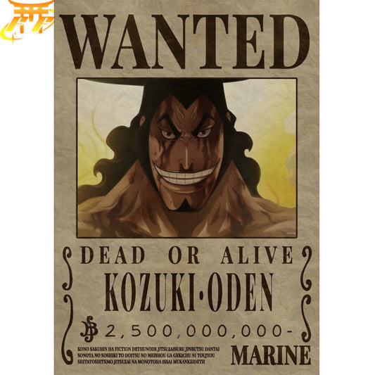 Poszukiwany Oden Plakat - One Piece™