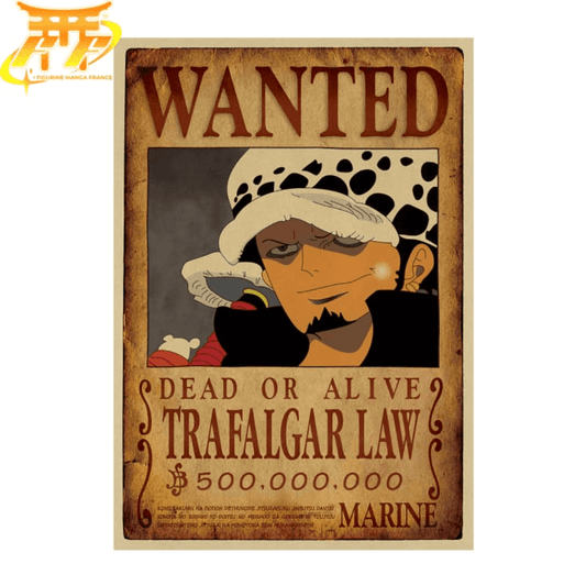 Poszukiwany plakat Trafalgar D. Law - One Piece™