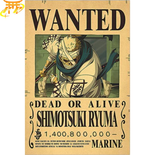 Poszukiwany Ryuma Plakat - One Piece™