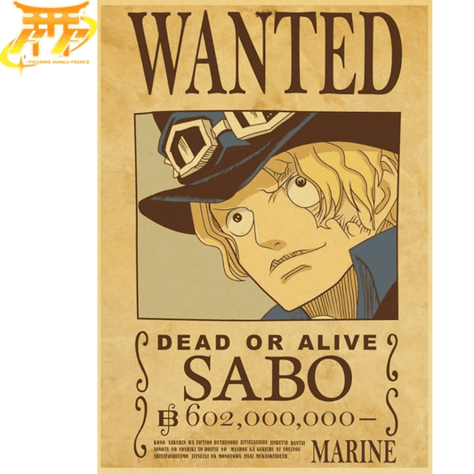 Sabo WANTED Plakat - One Piece™