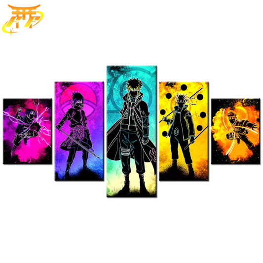 Sasuke & Minato & Naruto Obraz w Ramie - Naruto Shippuden™