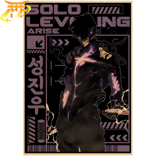 Sung Jinwoo Siła Ciemności Plakat - Solo Leveling™