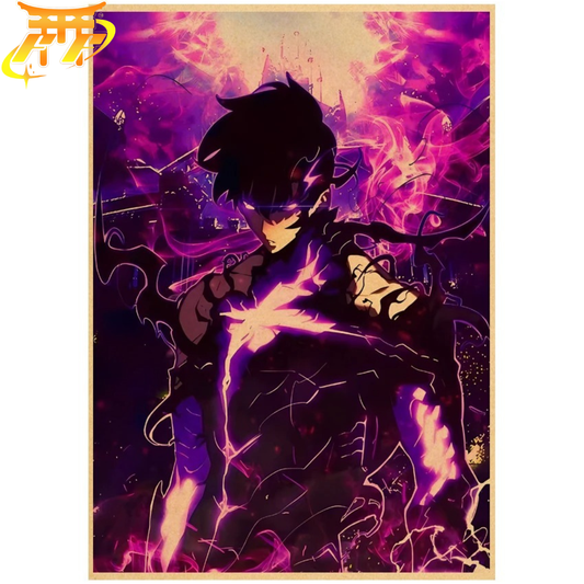 Sung Jinwoo Wzniesienie Monarchy Plakat - Solo Leveling™