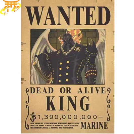 Szukany King Pożar Plakat - One Piece™