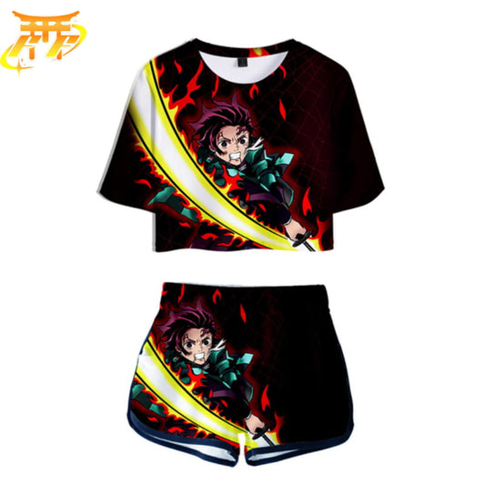Tanjiro Damska Piżama - Demon Slayer™