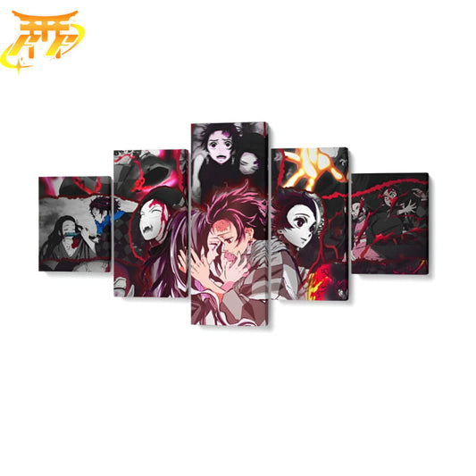 Tanjiro & Nezuko Obraz w Ramie - Demon Slayer™