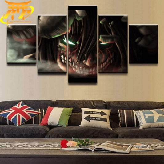 Titan Atakujący Obraz w Ramie - Attack on Titan™