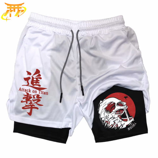 Titan Cuirassé Biały i Czarny Spodenki - Attack on Titan™