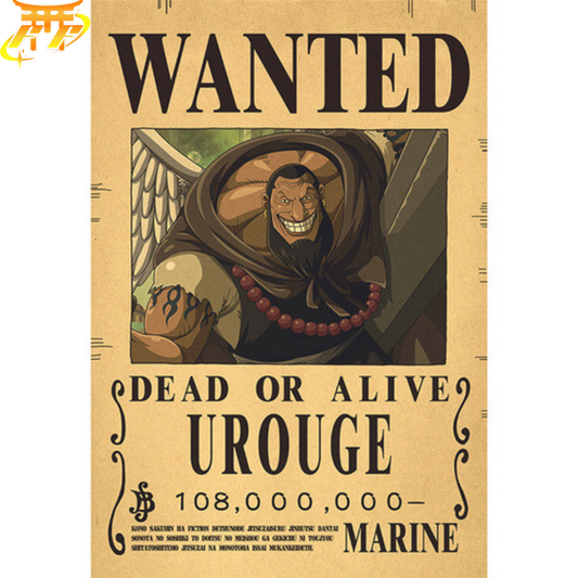 Urouge Poszukiwany Plakat - One Piece™