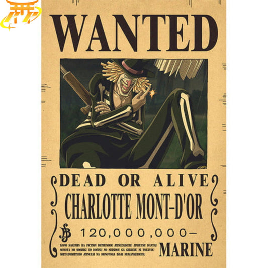 Wanted Mont d'Or Plakat - One Piece™